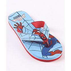 Pine Kids Flip Flops Spider Man Print - Blue