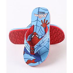 Pine Kids Flip Flops Spider Man Print - Blue