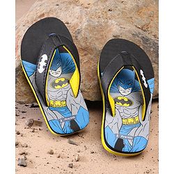 Pine Kids Flip Flops Batman Print - Black
