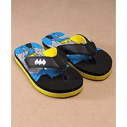Pine Kids Flip Flops Batman Print - Black