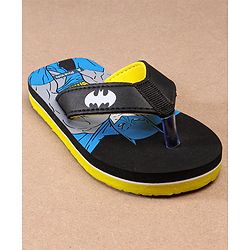 Pine Kids Flip Flops Batman Print - Black