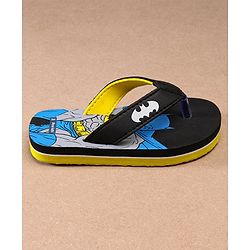 Pine Kids Flip Flops Batman Print - Black