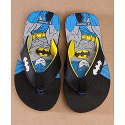 Pine Kids Flip Flops Batman Print - Black