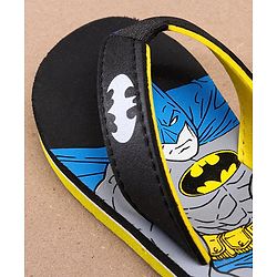 Pine Kids Flip Flops Batman Print - Black