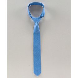 Pine Kids Full Sleeves Check Shirt With Tie  - Blue