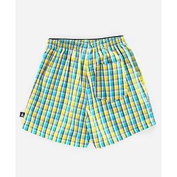 Pine Kids Peach Wash Finish Above Kee Length Boxers Pack of 2 - Green Yellow