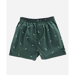 Pine Kids Peach Wash Finish Above Kee Length Boxers Pack of 2 - Green Yellow