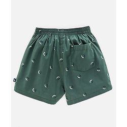 Pine Kids Peach Wash Finish Above Kee Length Boxers Pack of 2 - Green Yellow