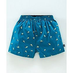 Pine Kids Peach Wash Finish Boxers Pack of 2 - Green