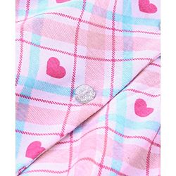 Pine Kids Half Sleeves Biowashed Night Suit Heart Print - Pink