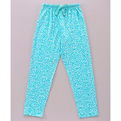 Pine Kids Half Sleeves Bio Washed T-Shirt & Pajama Heart Print - Blue