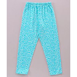 Pine Kids Half Sleeves Bio Washed T-Shirt & Pajama Heart Print - Blue