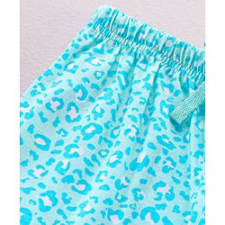 Pine Kids Half Sleeves Bio Washed T-Shirt & Pajama Heart Print - Blue
