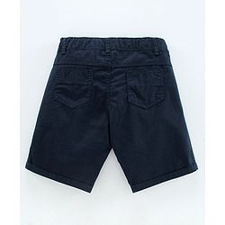 Pine Kids Half Sleeve Shirt and Shorts Set with Bow Tie Solid - Pink Navy