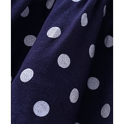 Pine Kids Polka Dot Skirt with Inner Shorts and Biowash - Navy Blue