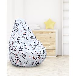 Pine Kids Printed Bean Bag Without Beans - Multicolor