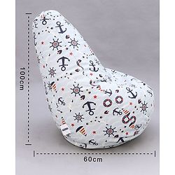 Pine Kids Printed Bean Bag Without Beans - Multicolor