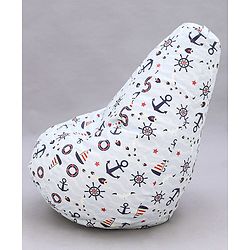Pine Kids Printed Bean Bag Without Beans - Multicolor