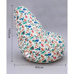 Pine Kids Printed Bean Bag Without Beans - Multicolor