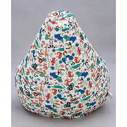 Pine Kids Printed Bean Bag Without Beans - Multicolor