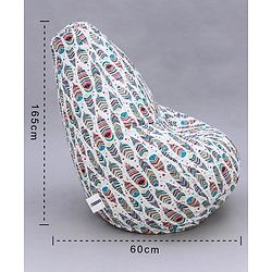 Pine Kids Printed Bean Bag Without Beans - Multicolor