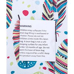 Pine Kids Printed Bean Bag Without Beans - Multicolor