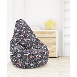 Pine Kids Printed Bean Bag Without Beans - Multicolor