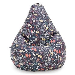 Pine Kids Printed Bean Bag Without Beans - Multicolor