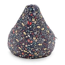 Pine Kids Printed Bean Bag Without Beans - Multicolor