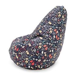 Pine Kids Printed Bean Bag Without Beans - Multicolor