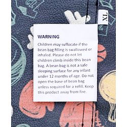Pine Kids Printed Bean Bag Without Beans - Multicolor