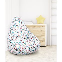 Pine Kids Printed Bean Bag Without Beans - Multicolor