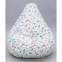 Pine Kids Printed Bean Bag Without Beans - Multicolor