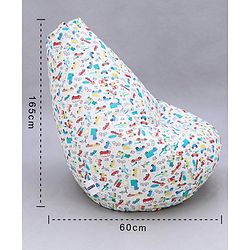 Pine Kids Printed Bean Bag Without Beans - Multicolor