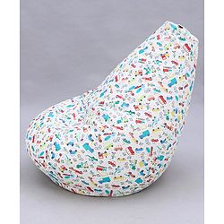 Pine Kids Printed Bean Bag Without Beans - Multicolor