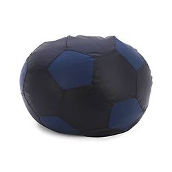 Pine Kids Bean Bag Without Beans Football Print - Blue