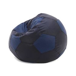 Pine Kids Bean Bag Without Beans Football Print - Blue