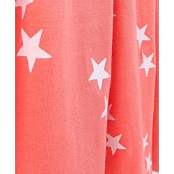 Pine Kids Full Sleeves Frock Star Print - Peach