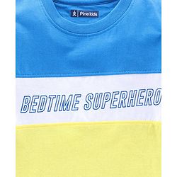 Pine Kids Biowashed Tee & Pajama Set - Blue