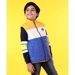 Pine Kids Sleeveless Colour Block Reversible Jacket - Multicolour