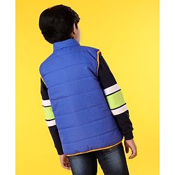 Pine Kids Sleeveless Colour Block Reversible Jacket - Multicolour
