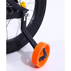 Pine Kids Rubber Air Tyres 99% Assembled Bicycle with 16 Inch Wheels -Black