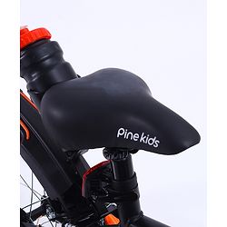 Pine Kids Rubber Air Tyres 99% Assembled Bicycle with 16 Inch Wheels -Black