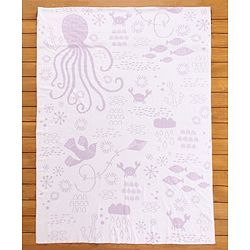 Pine Kids 100% Cotton All Season Reversible Blanket - Purple