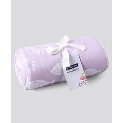 Pine Kids 100% Cotton All Season Reversible Blanket - Purple