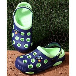 Pine Kids Clogs Spaceship Patch - Blue
