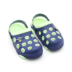 Pine Kids Clogs Spaceship Patch - Blue