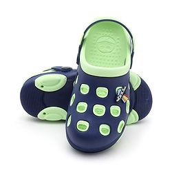 Pine Kids Clogs Spaceship Patch - Blue