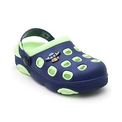 Pine Kids Clogs Spaceship Patch - Blue