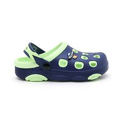 Pine Kids Clogs Spaceship Patch - Blue